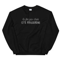 Thumbnail for Sweatshirt Périgourdine gris sportif - fée pas chier