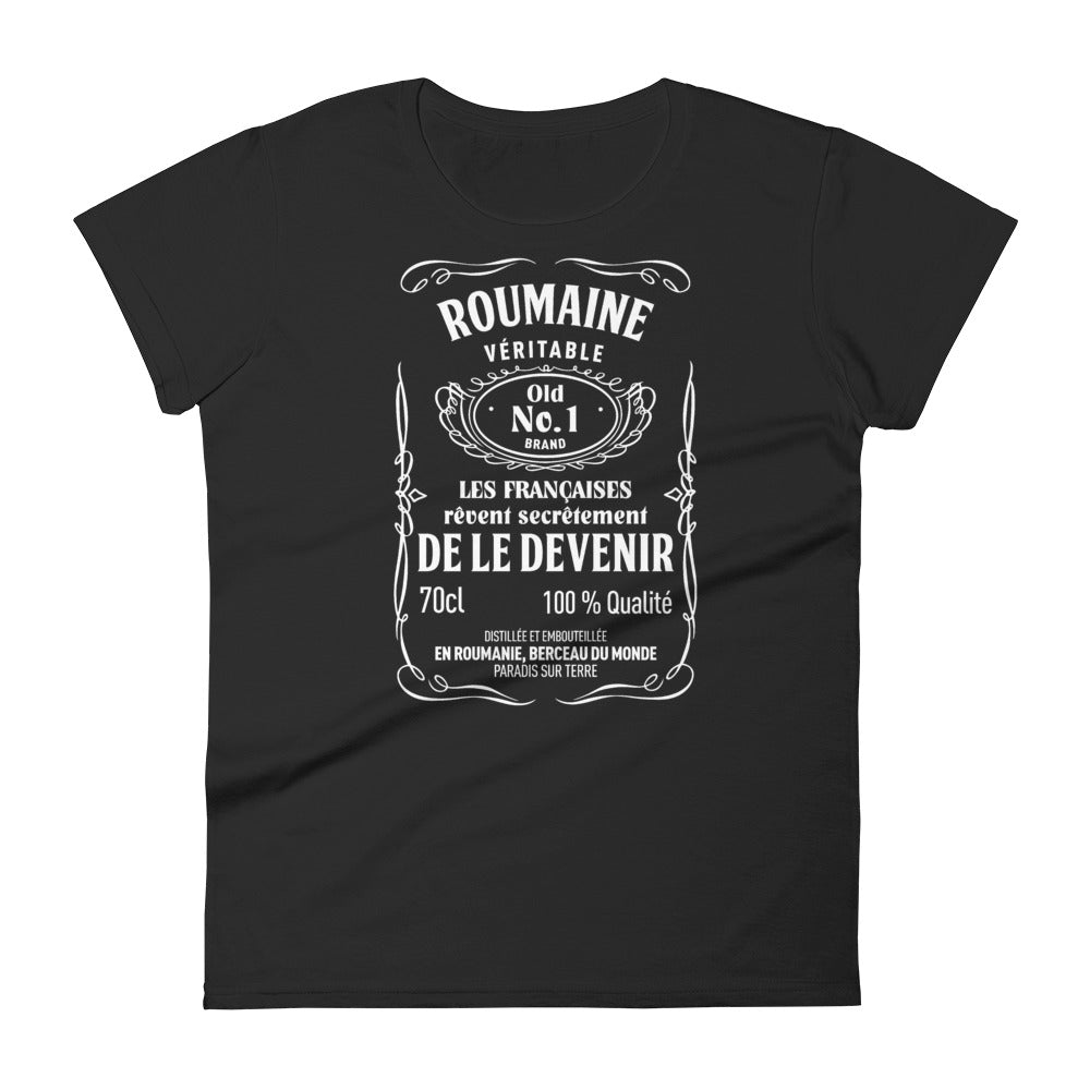 T-shirt Roumaines noir - Elles rêvent de le devenir