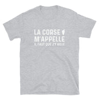 Thumbnail for T-shirt Corse gris sportif - La vie est belle en couleur locale