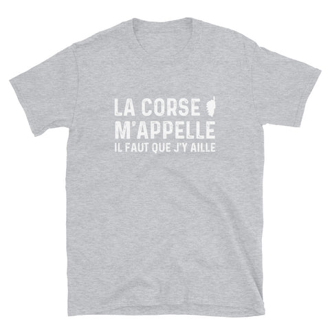 La corse m'appelle - boy friend cut T-shirt Standard - Ici & Là - T-shirts & Souvenirs de chez toi