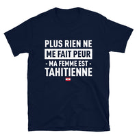 Thumbnail for T-shirt Tahiti noir dos - Plus rien ne me fait peur ma femme est