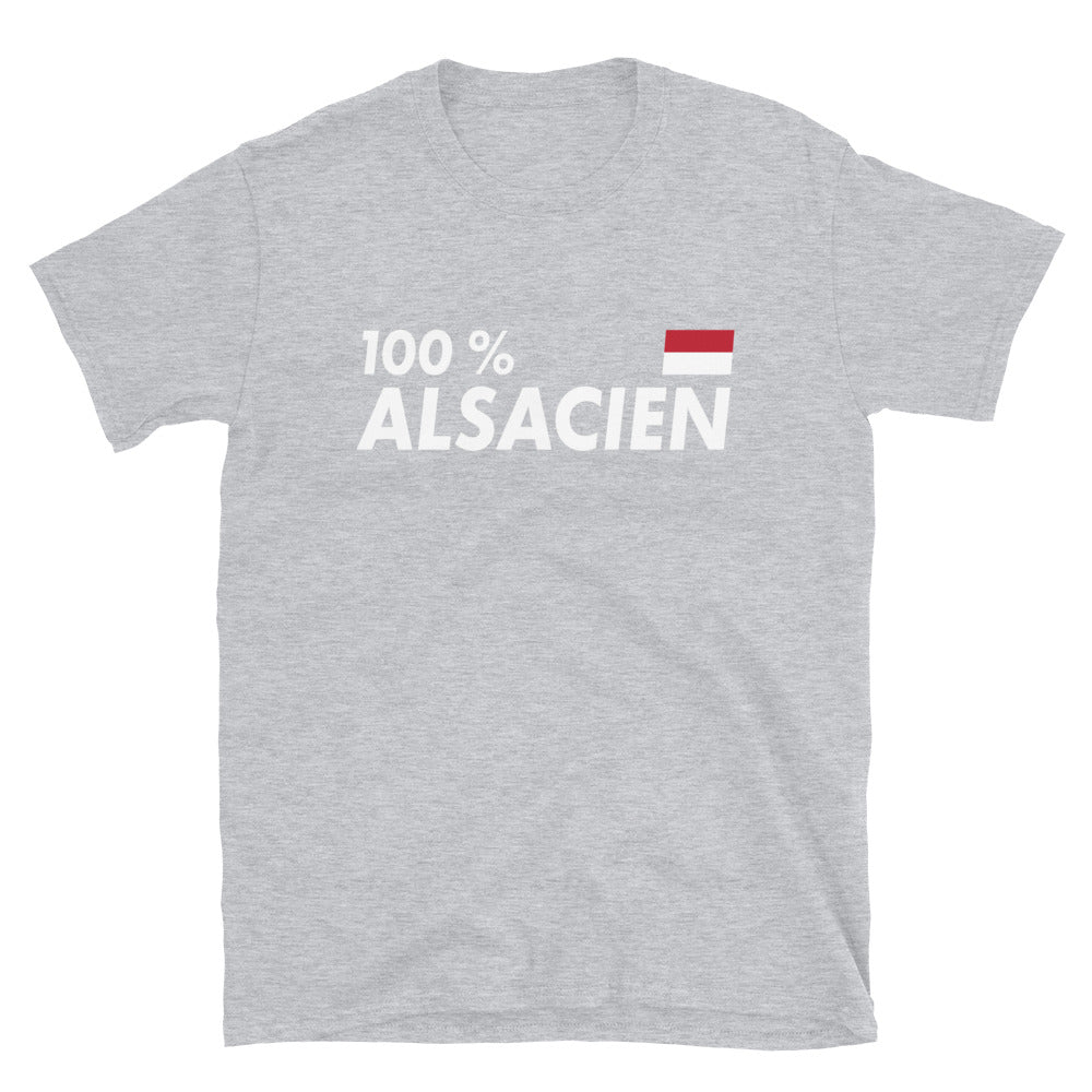 100 % Alsacien - T-shirt Standard - Ici & Là - T-shirts & Souvenirs de chez toi