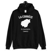 Thumbnail for Sweatshirt Corrèze noir - La chaleur de mes origines