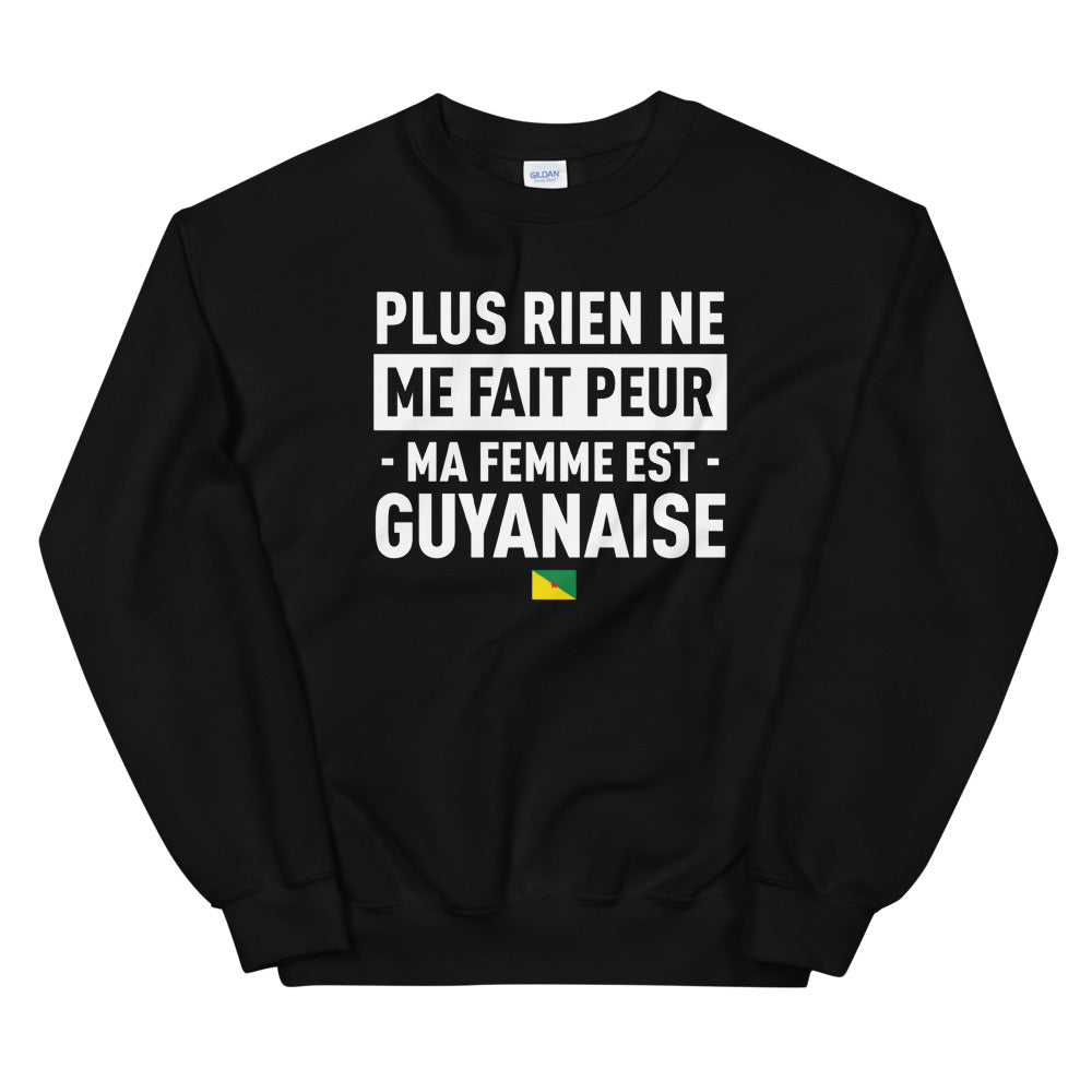 Sweatshirt Guyanaise noir - Ma femme est Guyanaise