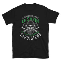 Thumbnail for T-shirt Savoie noir - Te frotte pas aux Savoisiens