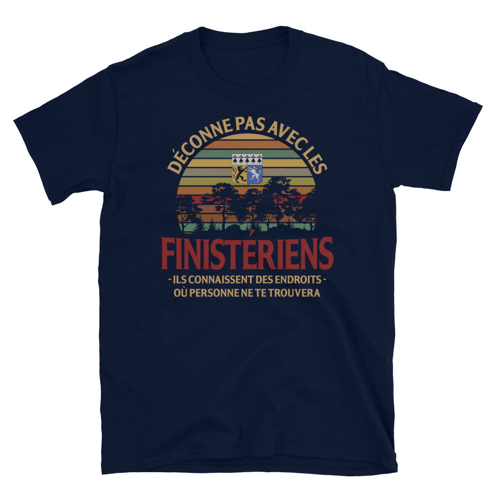 T-shirt Bretagne gris foncé chiné - Fierté des Finistériens