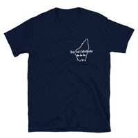 Thumbnail for T-shirt Ardèche gris foncé chiné - L'Ardèche imprimée sur le coeur