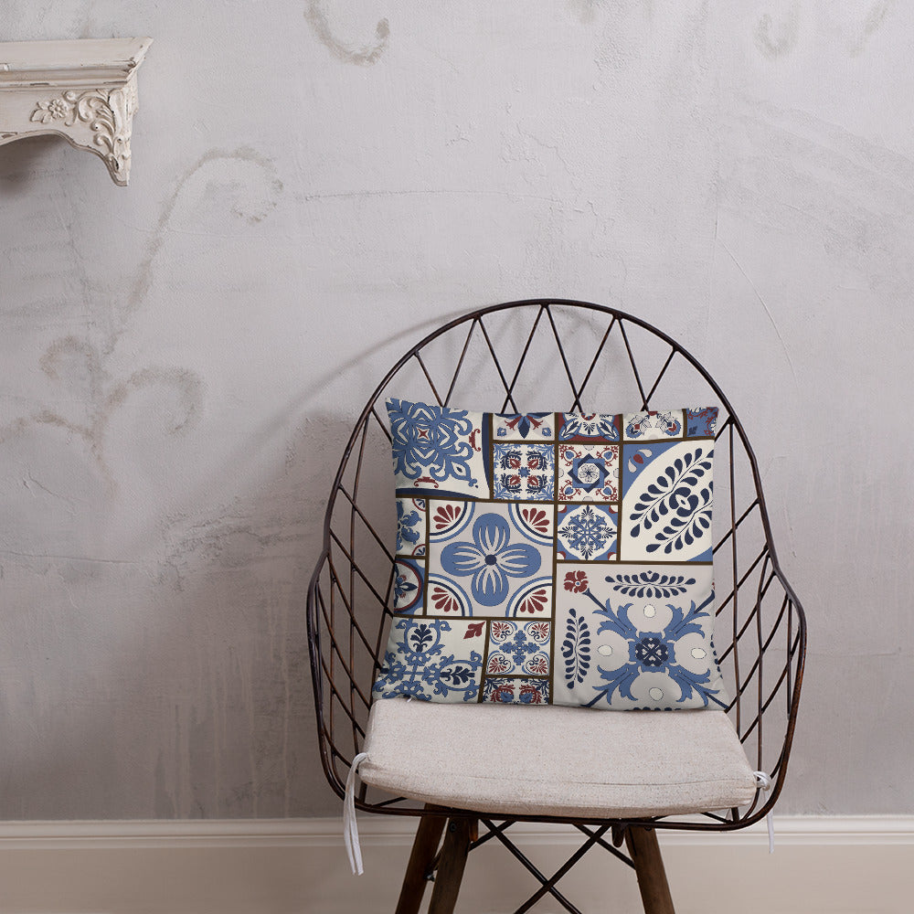 Coussin décoratif Portugal - Motifs des carreaux portugais