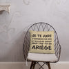 Coussin Ariège - Tire toi en Ariège, design humoristique
