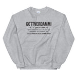 Définition Gottverdammi - Alsacien - Sweatshirt - Ici & Là - T-shirts & Souvenirs de chez toi