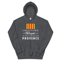 Thumbnail for Sweatshirt Provence noir dos - Pas besoin de thérapie