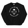 Sweatshirt Alsace noir - Attendez votre Riesling avec humour