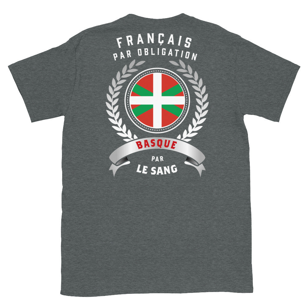 Basque par le sang - T-shirt Standard - Ici & Là - T-shirts & Souvenirs de chez toi