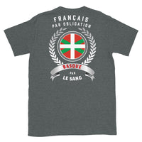 Thumbnail for Basque par le sang - T-shirt Standard - Ici & Là - T-shirts & Souvenirs de chez toi