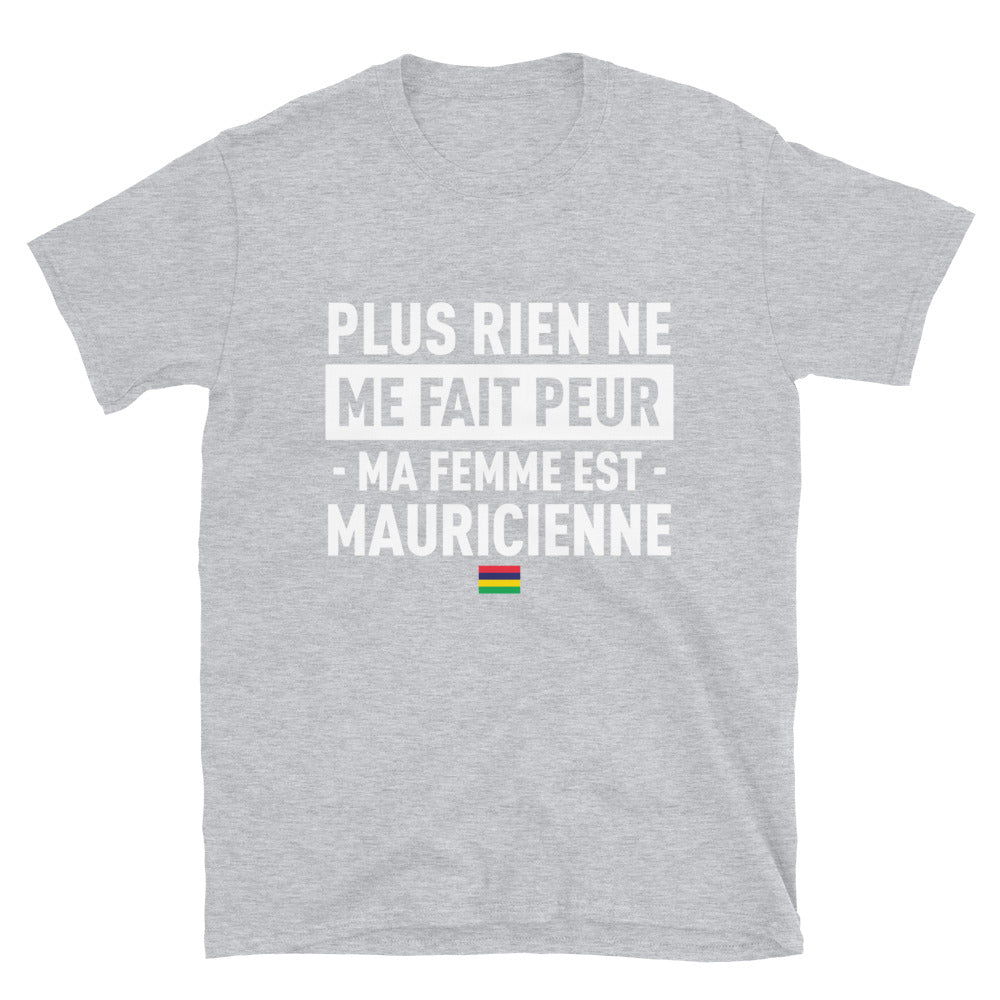 T-shirt Maurice gris sportif - Ma femme est ma force