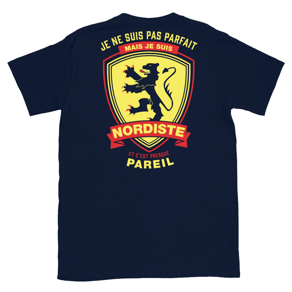 T-shirt Nordiste noir dos - Je ne suis pas parfait mais.