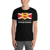Thumbnail for T-shirt Béarn noir dos - Drapeau de l'union gasconne