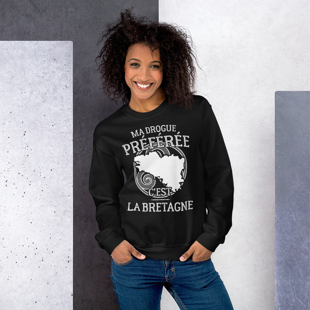 Drogue pref : La Bretagne - Sweatshirt - Ici & Là - T-shirts & Souvenirs de chez toi