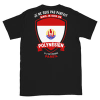 Thumbnail for T-shirt Polynésien noir - Je ne suis pas parfait mais.