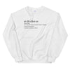 Sweatshirt ardéchois gris - Définition humoristique - vue face