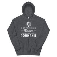 Thumbnail for Sweatshirt Roumanie gris foncé - Pas besoin de thérapie