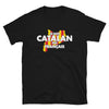 T-shirt Catalogne noir - Carte de la Catalogne et drapeau