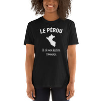 Thumbnail for T-shirt Pérou marine dos - Mon histoire commence avec fierté