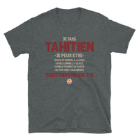 Thumbnail for T-shirt Tahitien gris foncé dos - Ça dépend de toi