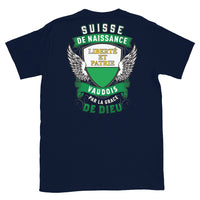 Thumbnail for T-shirt Suisse bleu marine - texte humoristique sur les origines