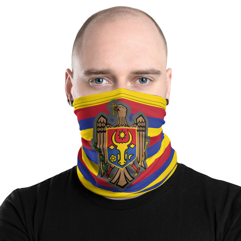 Masque cache cou Moldavie - accessoire polyvalent et fun