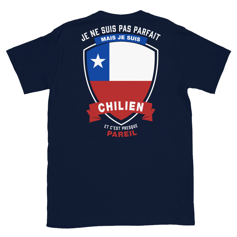T-shirt Chili noir dos - Je ne suis pas parfait mais.
