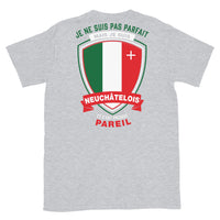 Thumbnail for T-shirt Neuchâtel gris sport - Je ne suis pas parfait mais.