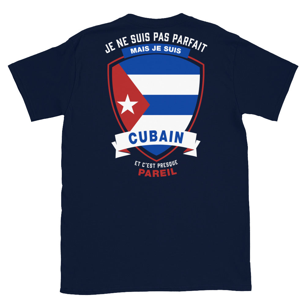 T-shirt Cuba noir dos - Je ne suis pas parfait mais.
