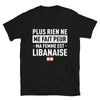 T-shirt Libanais noir - Plus rien ne me fait peur ma femme est