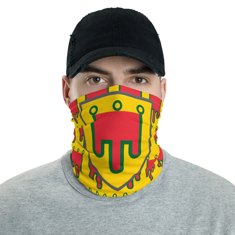 Masque Auvergne noir - Bandeau blason auvergnat humoristique