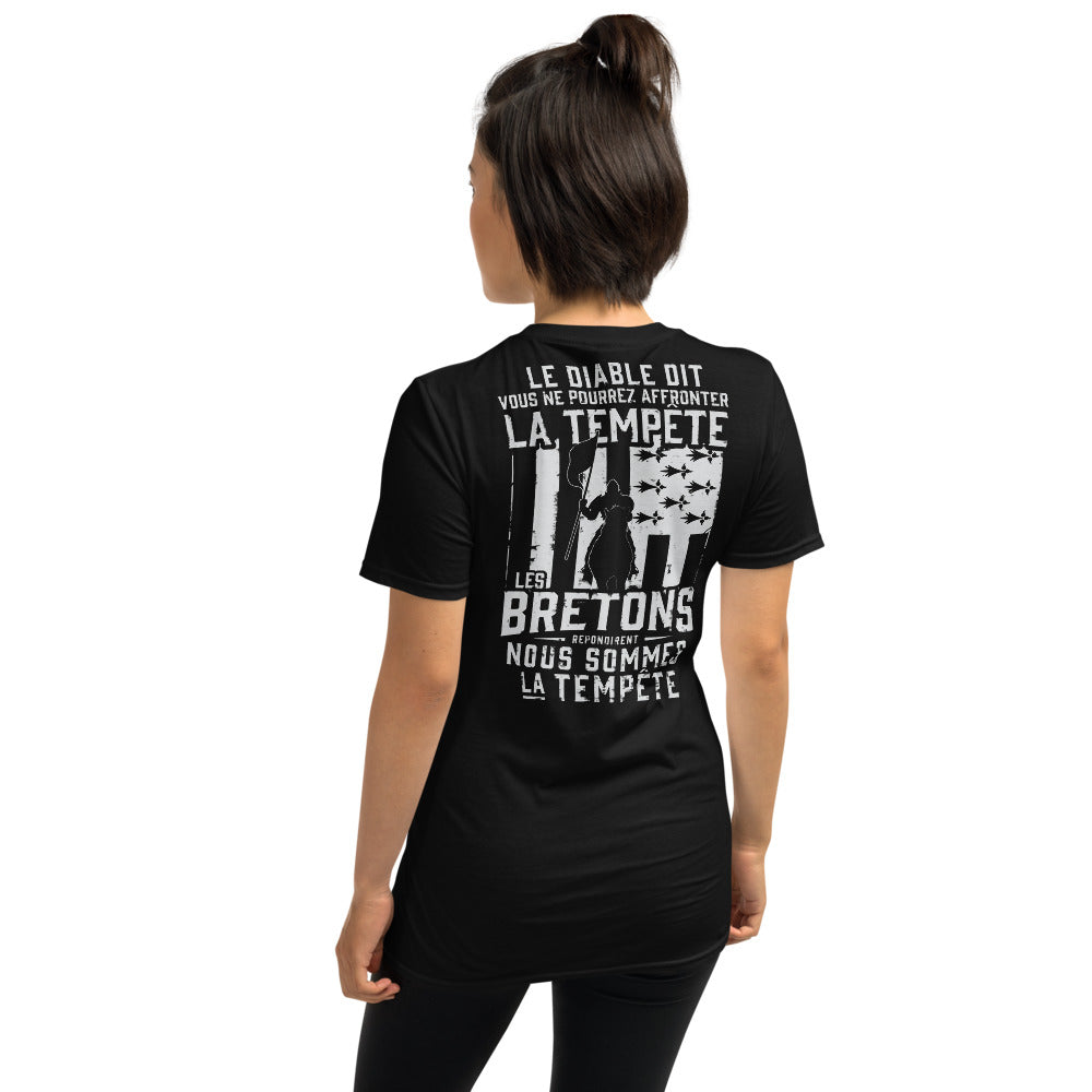 T-shirt Bretagne marine - Les Bretons, nous sommes la tempête