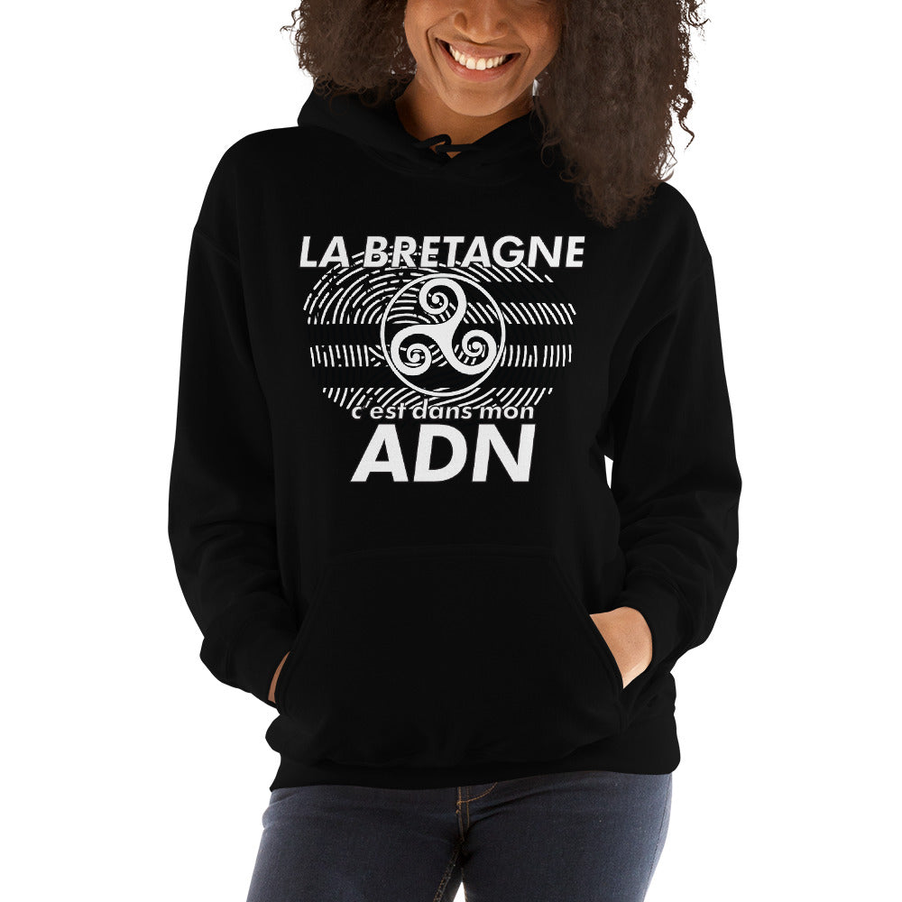 Sweatshirt Bretagne rouge dos - Triskel et Gwen Ha Du
