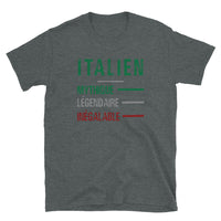 Thumbnail for T-shirt Italie gris foncé chiné - Légendaire et inégalable