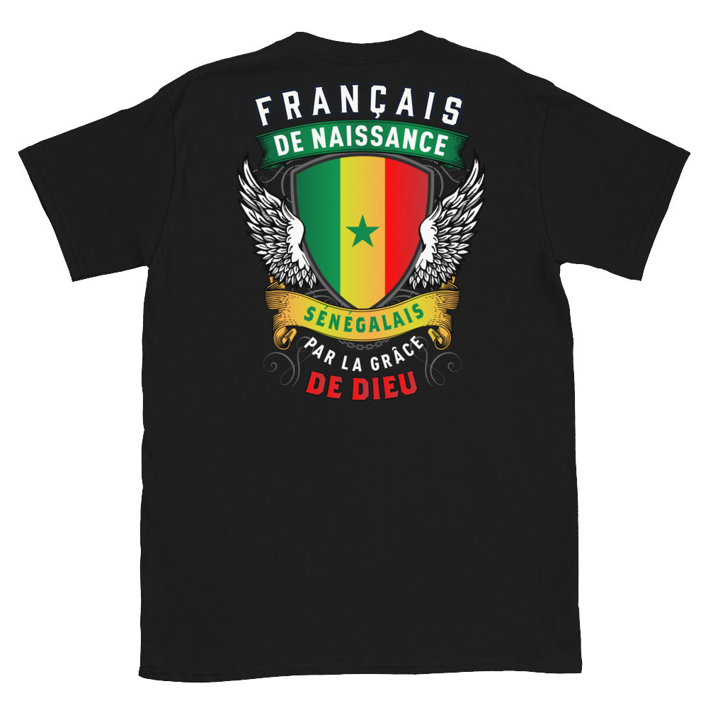 T-shirt Sénégalais noir - Fierté et humour à porter