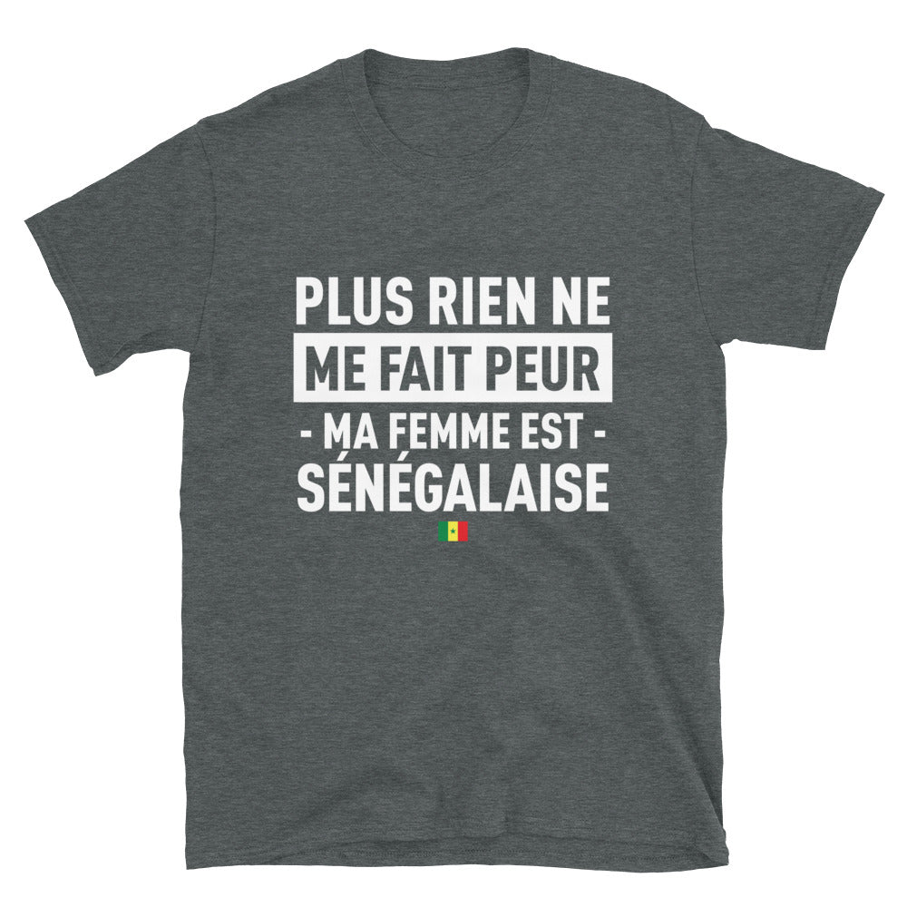 T-shirt Sénégal bleu marine - Ma femme est ma force