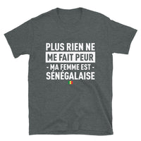 Thumbnail for T-shirt Sénégal bleu marine - Ma femme est ma force