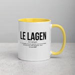 Définition drôle du Lagen pour le café des Breton le matin  - Mug Tasse Couleurs intérieures - Ici & Là - T-shirts & Souvenirs de chez toi