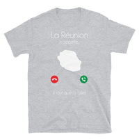 Thumbnail for T-shirt La Réunion gris sport dos - M'appelle, design humoristique