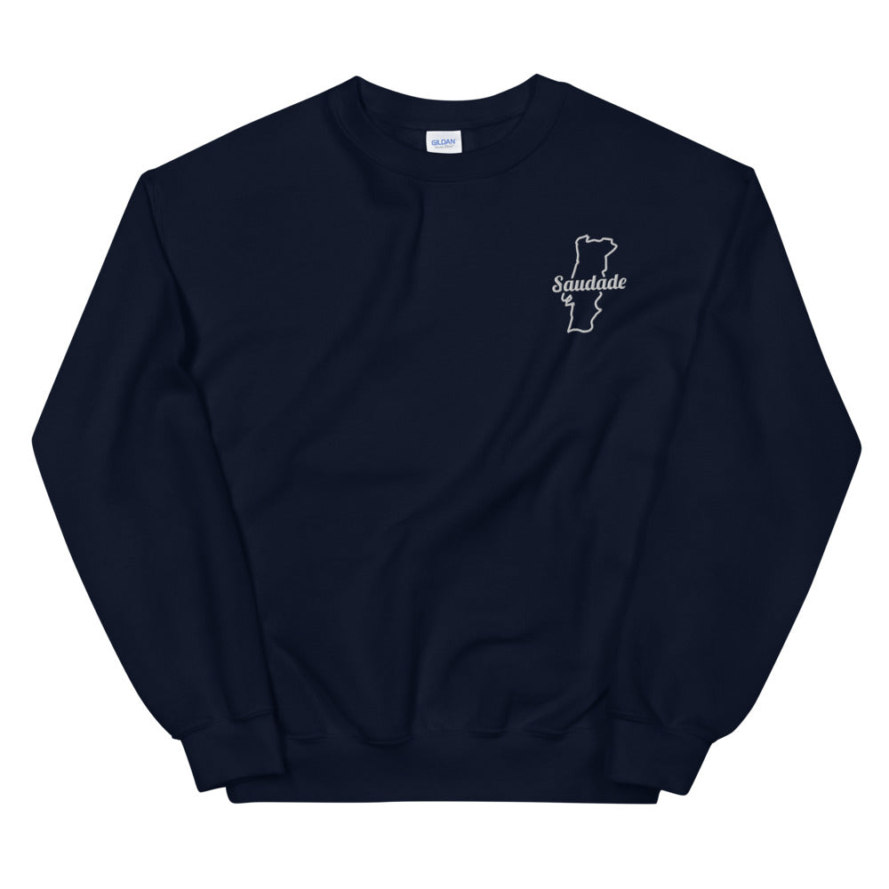 Saudade - Portugal - Sweatshirt brodé unisexe - Ici & Là - T-shirts & Souvenirs de chez toi
