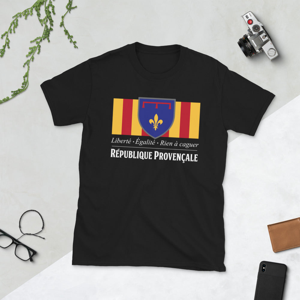 T-shirt Provence bleu marine - Drapeau ancien et moderne