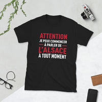 Thumbnail for T-shirt Alsace bleu marine - Je peux parler de l'Alsace à tout moment