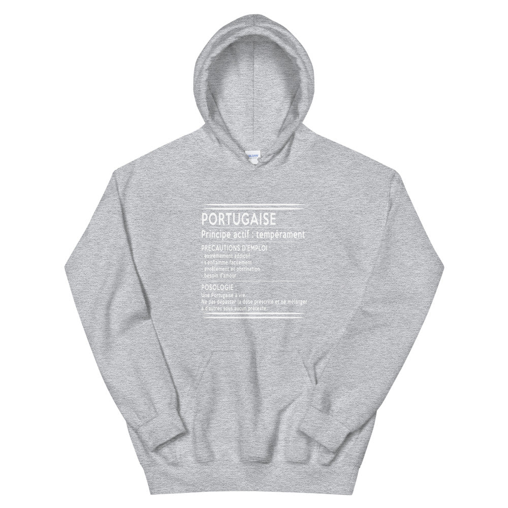 Sweatshirt Portugal gris foncé face - Confort et fierté locale