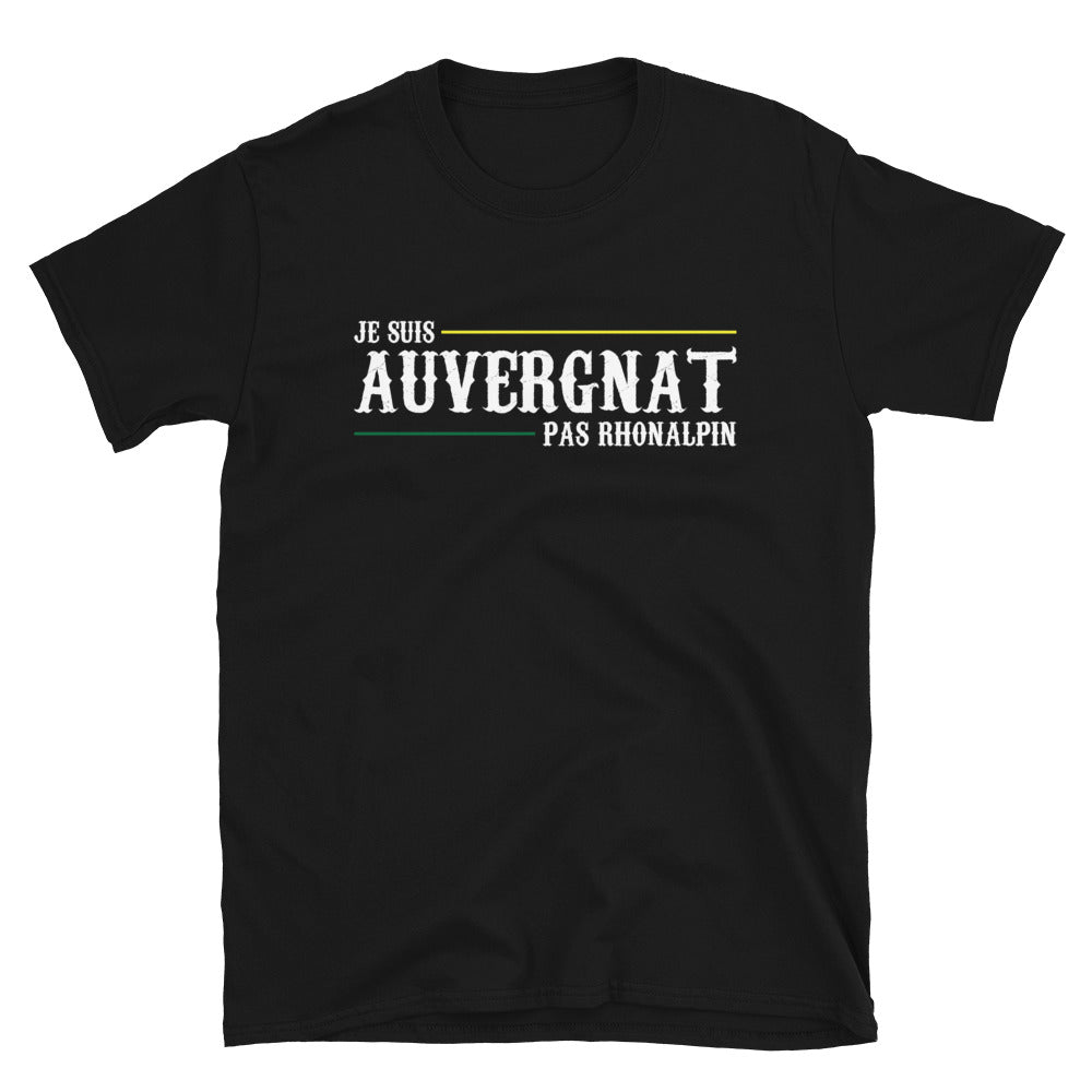 T-shirt Auvergne noir - Je suis Auvergnat pas
