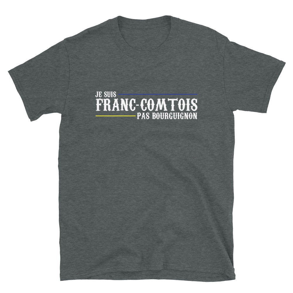 T-shirt Franche-Comté gris foncé chiné - Je suis Franc-Comtois pas