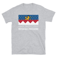 Thumbnail for T-shirt République Jurassienne noir dos - Liberté Égalité Crémant